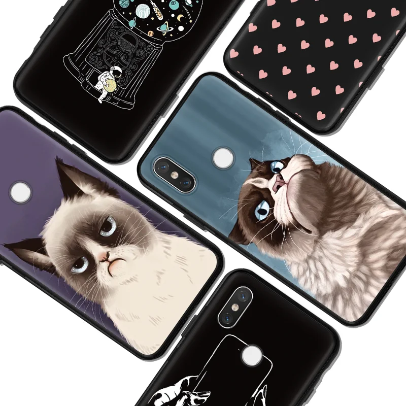 

Matte Silicone Case For Xiaomi Redmi Note 6 Pro 7 S2 5A 5P 6A 5 6X 5X 3 4 4X 4A For Xiaomi Mi A1 A2 5X 6X 8 Lite 9 TPU Cat Cover