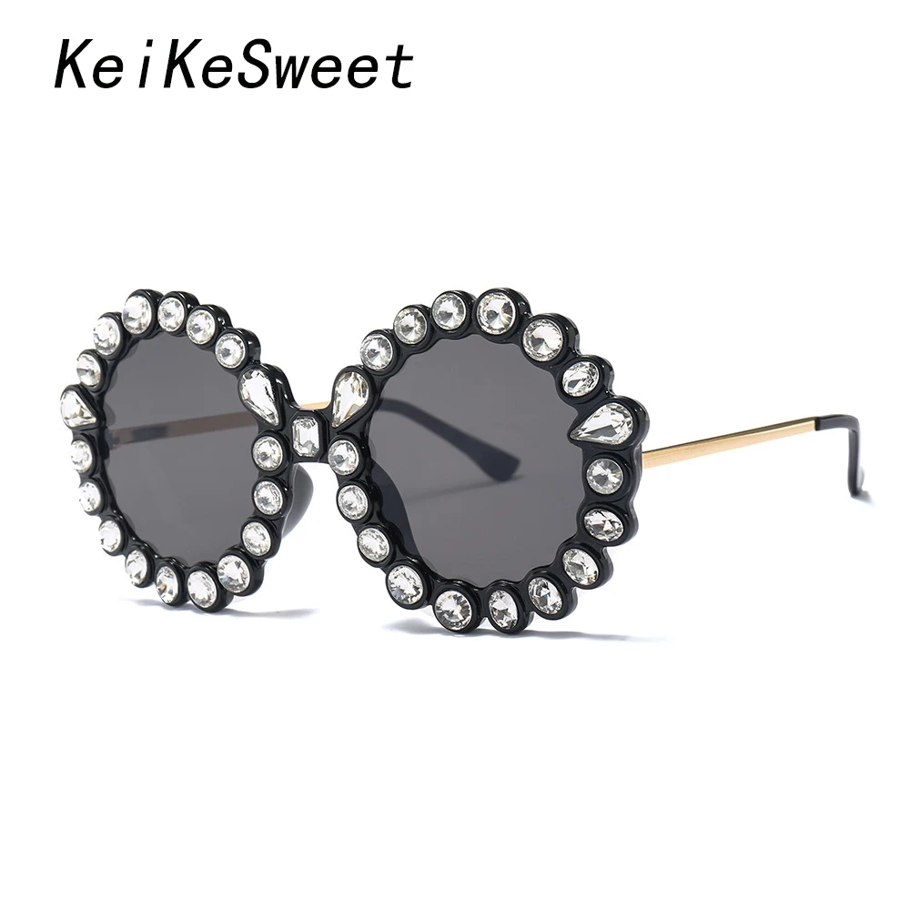 KeiKeSweet негабаритных женщин большой кристалл Роскошные брендовые дизайнерские