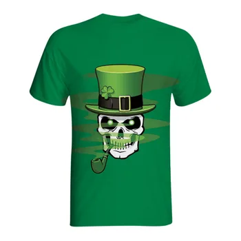 

Mens 3D Print Casual St. Patrick's Day Short-sleeved Shirt Top Blouse