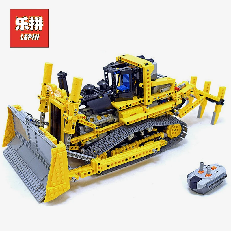 

LEPIN 20008 Technic RC Remote Control the Heavy Bulldozer Model Assembling Legoings Building Block Bricks kits Compatible 8275