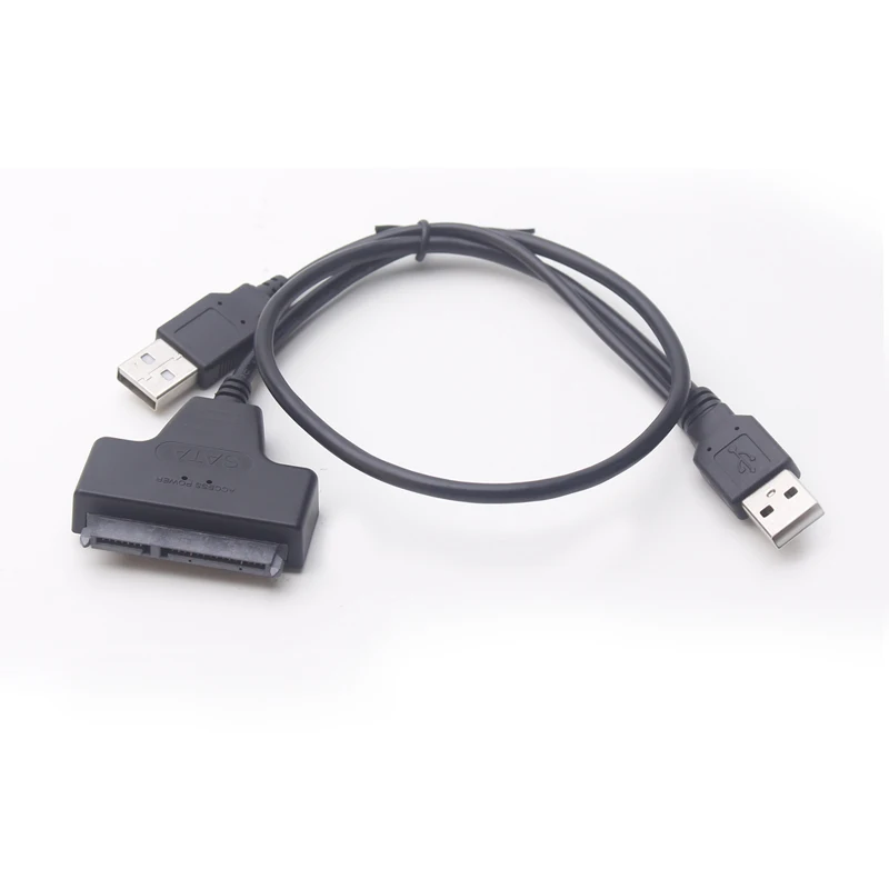 Ult-лучший SATA USB 2,0 для SATA USB Serial ATA 22pin Соединительный Кабель-адаптер Внешний жесткий диск для 2,5 дюймов HDD SSD 50 см