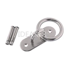 3PCS M9 Oval Base Sail Shade Pad Eye Plate U-shaped Hook Ring Welded with Special internal Expansion Screws