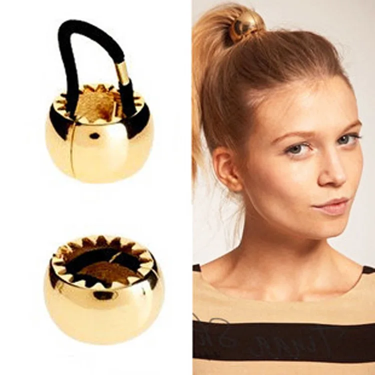 

Korean metal ring girls headwear rubber band hair accessories, women braided hair tools hair styling tools