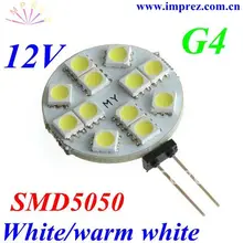 Цена Высокое качество 12 шт. 5050SMD Led G4 лампы/G4 светодиодный фонарь/DC12V 2 года гарантии