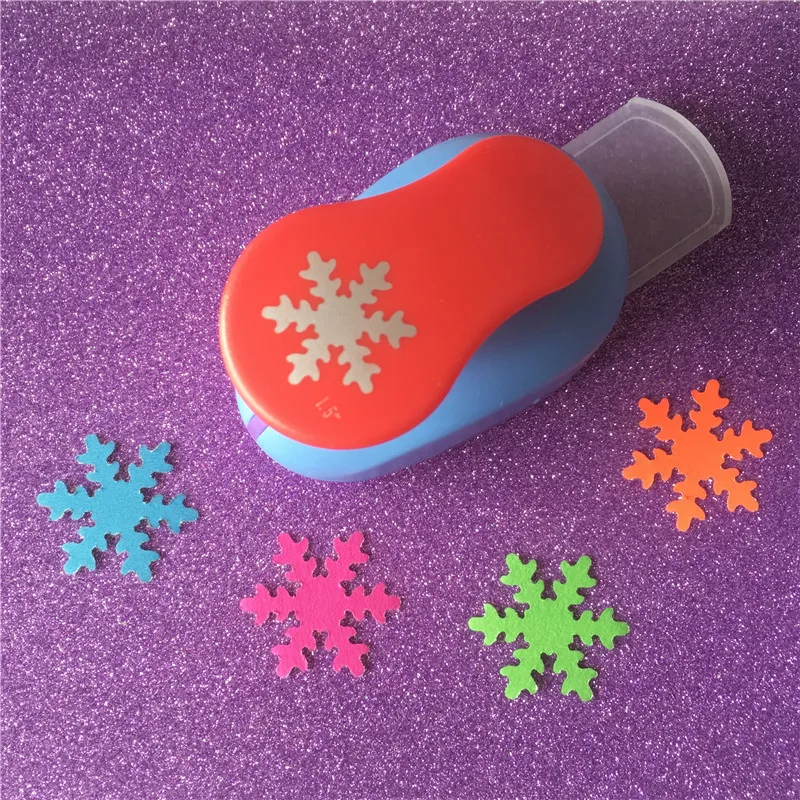 Fascola Set of 3PCS Snowflake (5/8 inch+1 inch+1.5 inch) Craft Punch Set  Snowflake Paper Punch Punch Craft Scrapbooking Eva Punches