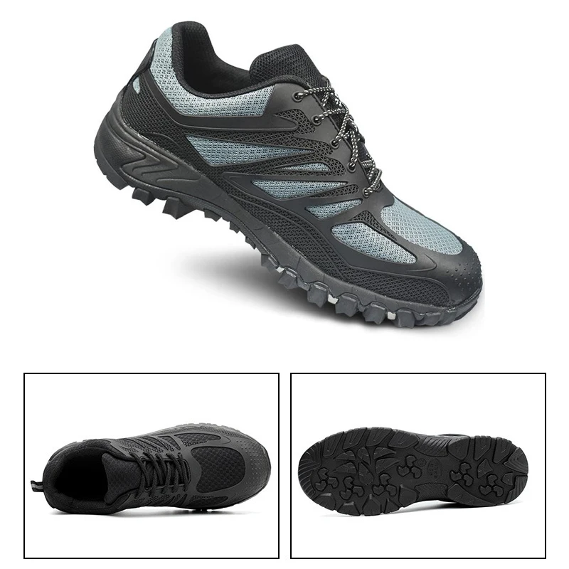 New exhibition Men Steel Toe Safety Shoes Casual Breathable Work Sneaker Anti-piercing aramid fiber Protective Footwear tenis