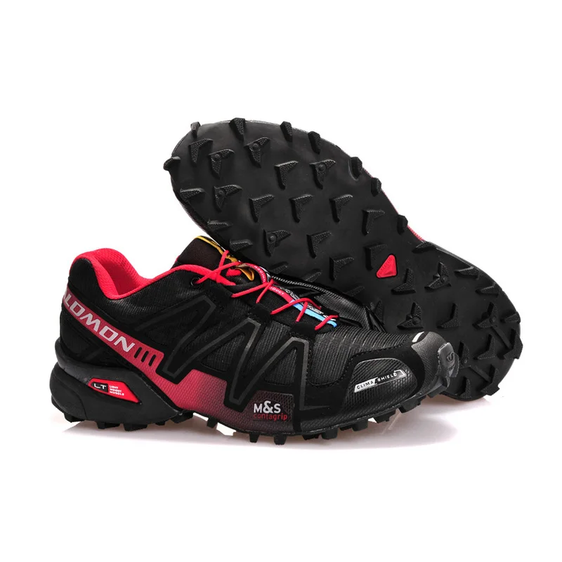

2019 New Salomon Speed Cross 3 CS III Outdoor Sports Shoes speed cross men black red running shoes eur 40-46