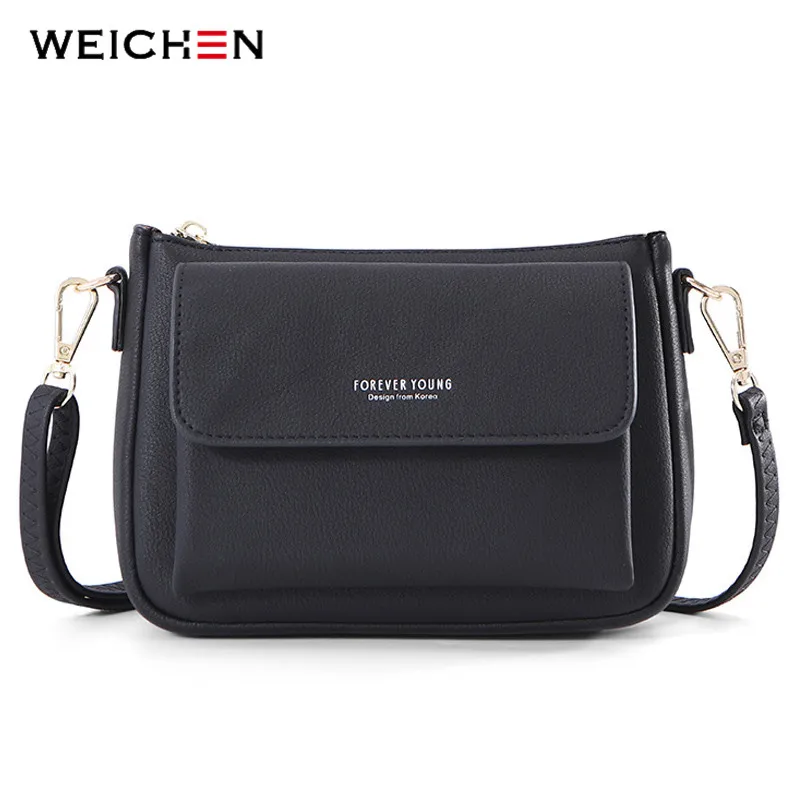 

WEICHEN Many Department Crossbody Bags for Women High Quality Ladies Messenger Bags Leather Female Small Shoulder Bag Bolsa Sac