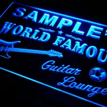 Pf-tm для персонализированного названия гитара комната для музыкантов Бар Пиво неоновые световые знаки с выключателем/выключателем 7 цветов 4 размера