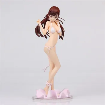 

24cm Chara-ani Kosaka Anime Action Figure Hatsumi Period Sweet Drops White Swimsuit Bikini Ver Adult Sexy Model Decoration Toy