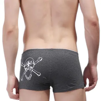 

Pirate Skull printed cotton underwear men's boxer shorts pants Home Furnishing solid