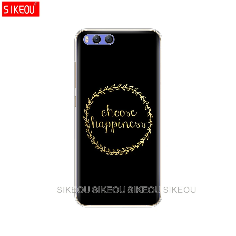 Силиконовый чехол для Xiaomi Mi 8 8SE A1 A2 5 5S 5X 6 Mi5 MI6 NOTE 3 MAX Mix 2 2S Think Be Happy Choose|Бамперы| |