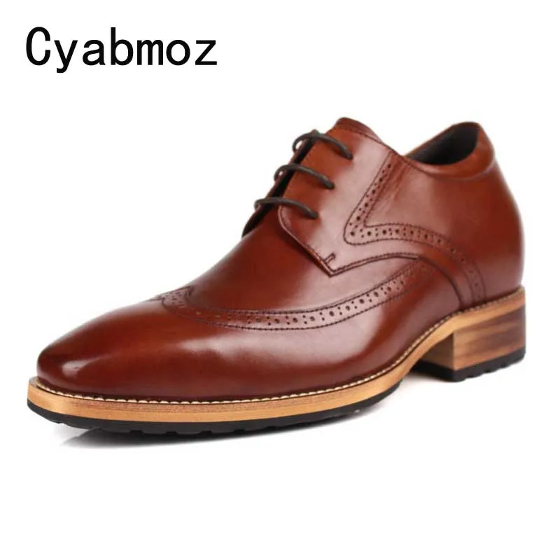 Retro Mens Brogue WingTip Carved Lace up Casual Winter Warm Dress Shoes Oxfords 