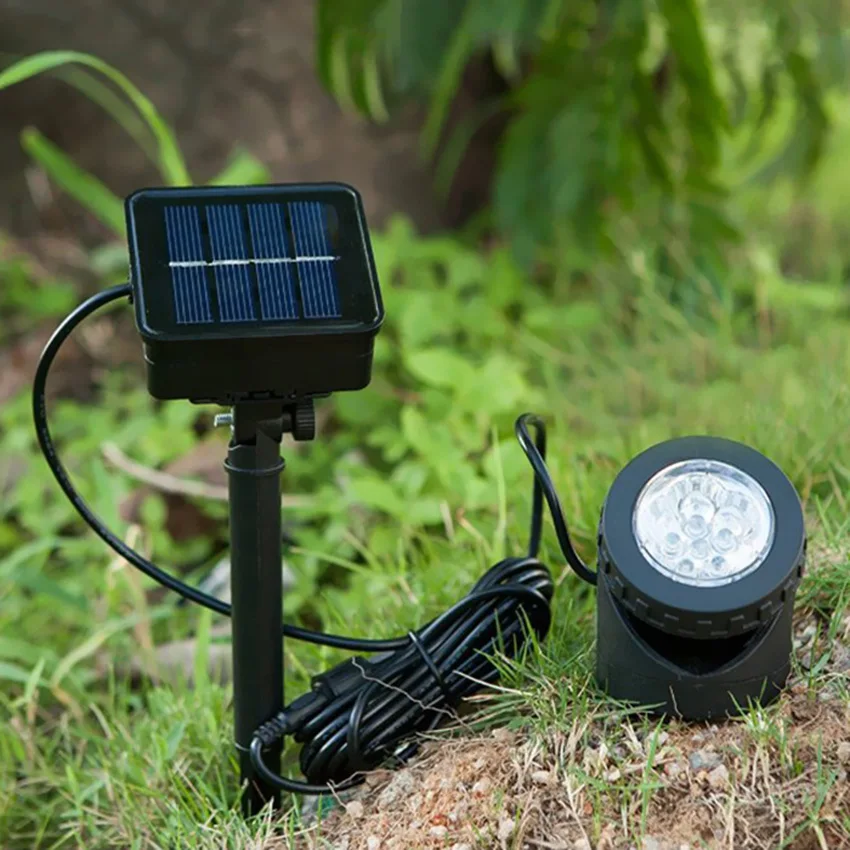 VCT ST001 6 LEDs Underwater Solar Power Light for Outdoor Garden Pool