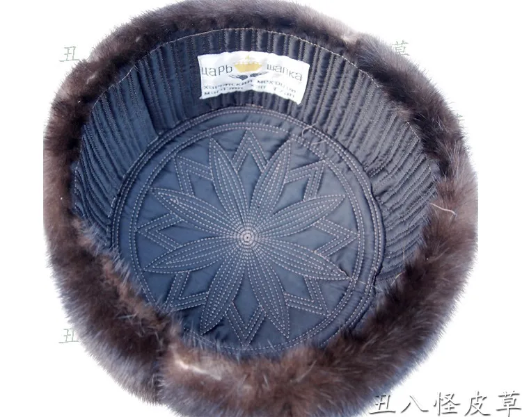 Осенняя и зимняя норковая Повседневная шапка, норковая шапка, меховая ...