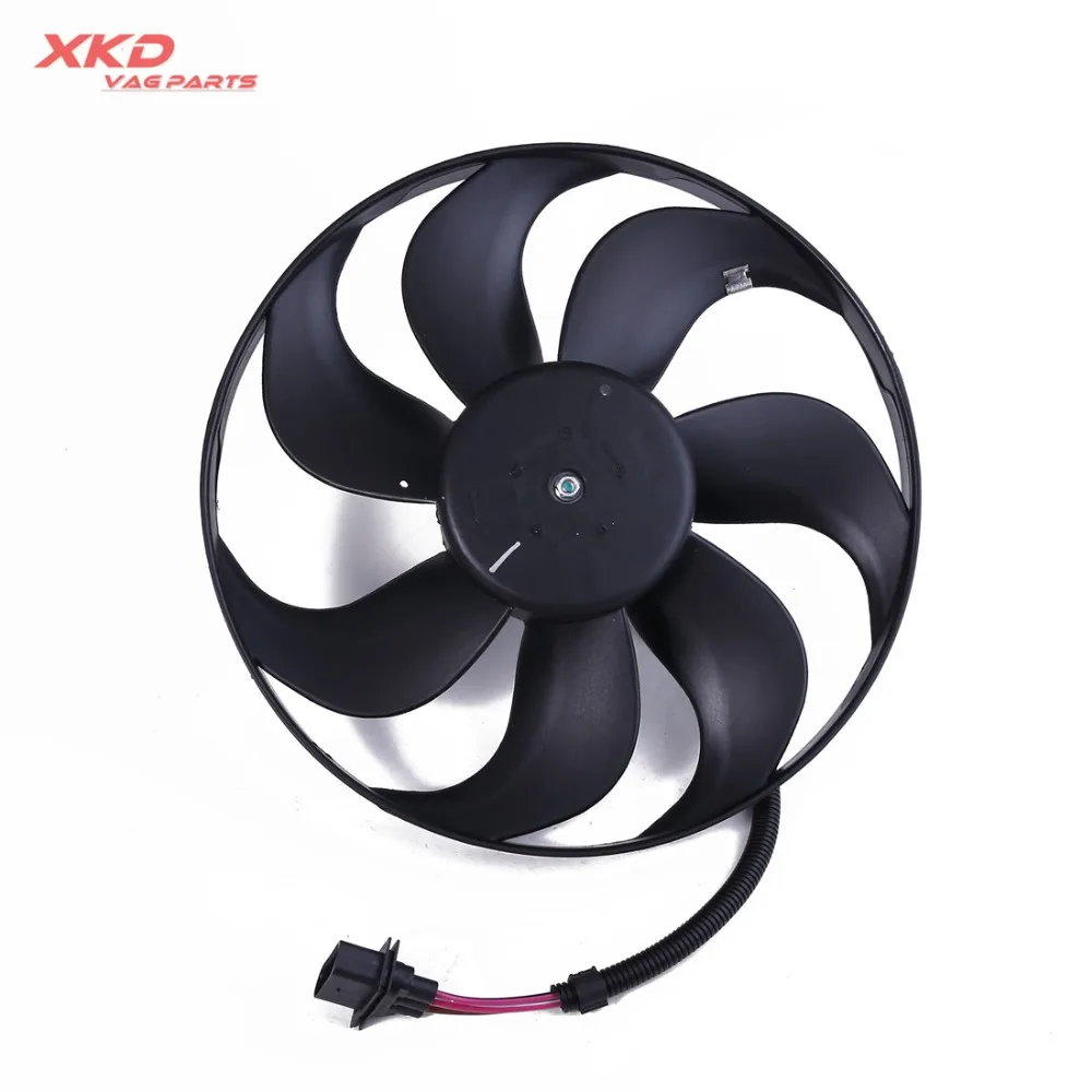 

345mm Left Big Radiator Cooling Fan Motor Fit For VW Golf Jetta Audi 250/60W 1J0959455F 6X0959455F/A