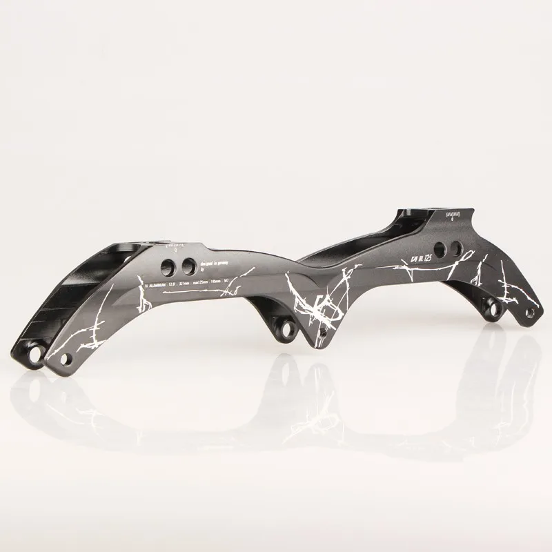 

Japy Skate Round Off Inline Speed Skate Frame 3*125mm 12.6' Aluminum Alloy 7075 for 3 Wheels Speed Skating Shoes Basins Bases