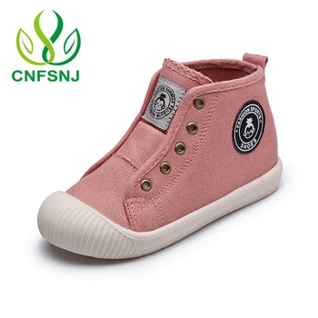 

CNFSNJ brand Children Boys Tenis Shoes Breathable Girls Classic Style High Top Canvas Shoes Kids Comfortable Casual Shoes Boys