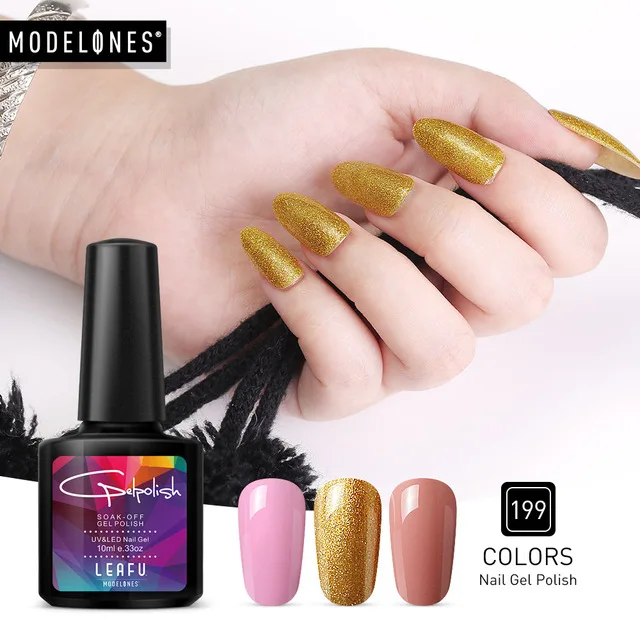 

Modelones Newest Color UV Nail Gel Polish DIY Nail Art Salon UV Gel Polish Varnishes Long Lasting Soak Off UV Polish Gel Nail