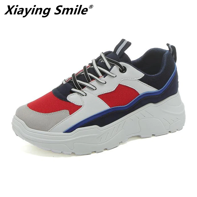 Женские кроссовки Xiaying Smile дизайнерские уличные для бега Размеры 35-40 новинка 2019 |