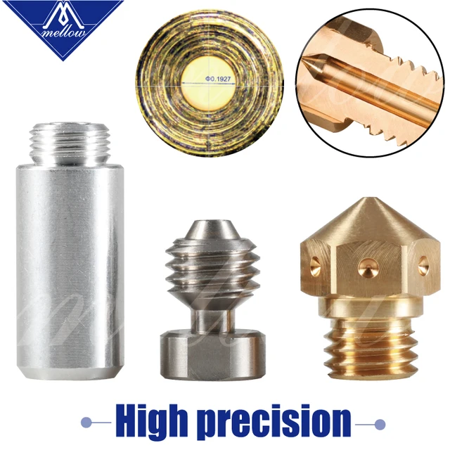 Best Price 3D printer parts 1 set high quality Micro Swiss MK10 Nozzle for Swiss Hotend Kit mk10 brass M7 nozzle for Flashforge/CTC/Wanhao