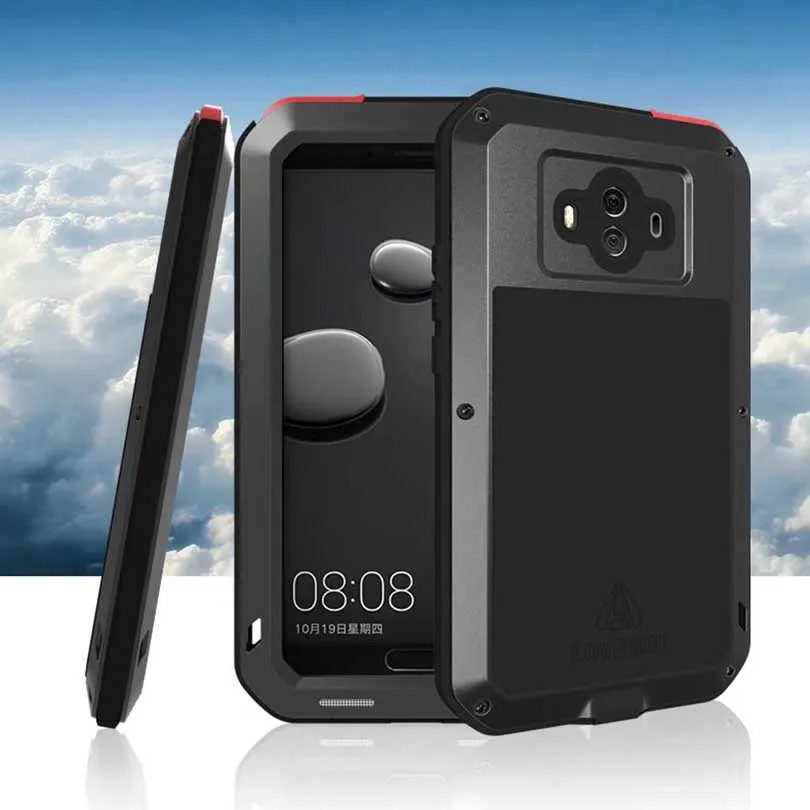 

For Huawei Mate 10 / Mate10 5.9" LOVEMEI Extreme Powerful Life Metal Aluminum Case Shockproof Robot Armor Cover Heavy Duty Shell