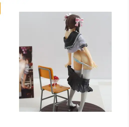 

Japanese Anime Native Strawberry Minifigure Nude Resin Sexy Girl PVC Action Figures Model Toy 18cm