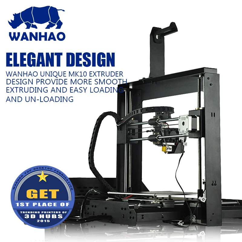Горячая Распродажа Дубликатор I3 V2.1 Wanhao для домашнего использования стальной