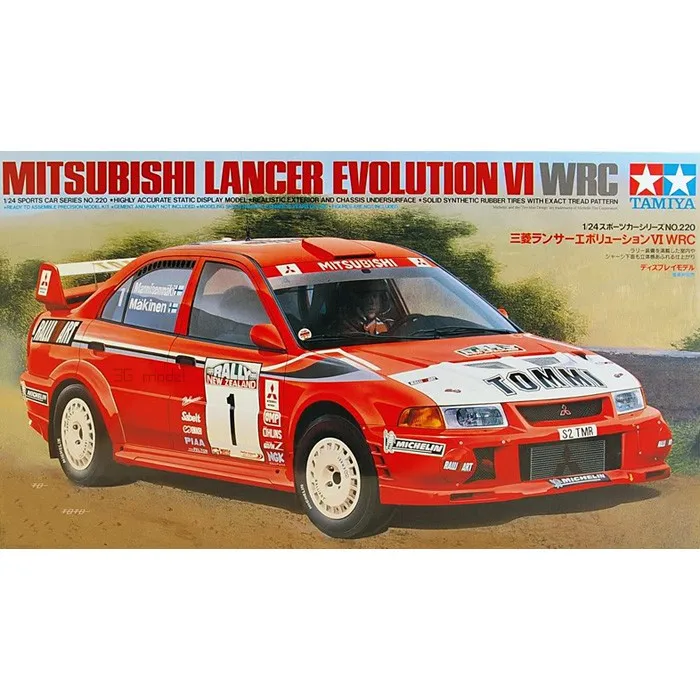 1/24 масштабная модель автомобиля сборные комплекты MITSUBISHI Lancer Evolution VI WRC модель автомобиля строительные DIY kit Tamiya 24220