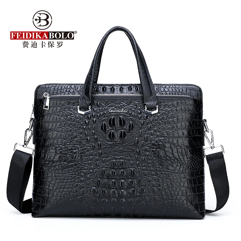 FEIDIKABOLO Genuine Leather Man Handbag New Fashion High Quality Cow Business Men Bag Big Storage Capacity Shoulder Bags |