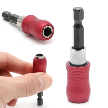 

1 Pc 60mm 1/4 Inch Hex Shank Quick Release Screwdriver Bit Holder Extension Bar Hand Tools
