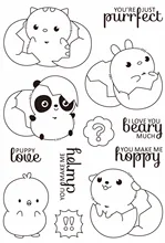 Just hatched cute baby Clear Silicone Stamp/Seal for DIY scrapbooking/photo album Decorative clear stamp sheets