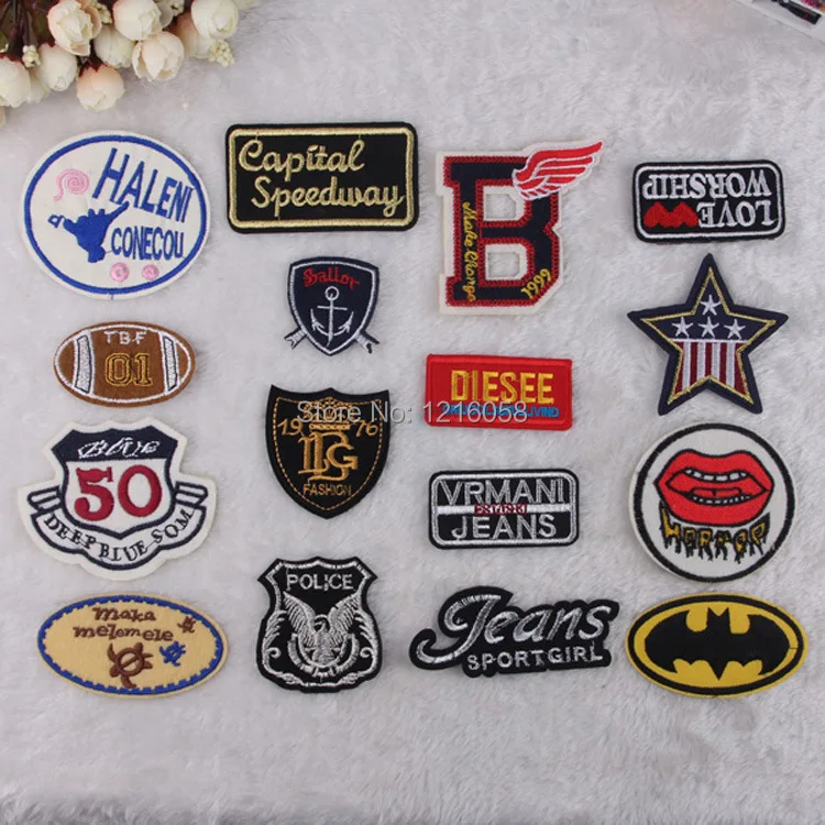 Stickers affixed cloth embroidered patch badge child jeans 