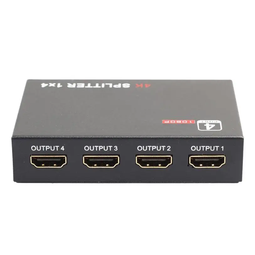 Ультра HD 4 K 4 порта HDMI сплиттер 1x4 репитер усилитель 1080 P 3D концентратор 1 в 4 выхода oct17