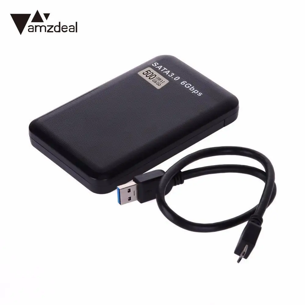 amzdeal 500GB USB 3 0 SATA HDD 2 5 High Speed Portable External Hard Disk Drive