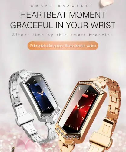 Smart Bracelet/Wristband Watch/Heart Rate Monitor/Blood Pressure/Fitness Tracker Ladies Hot Colorful Smart Watches