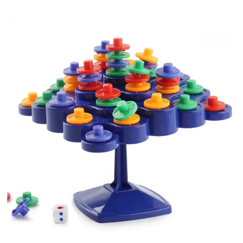 

Plastic Stacking Balance Board Game Brain Practice Building Blocks Topples Game Party Toys Parents And Kids Interaction