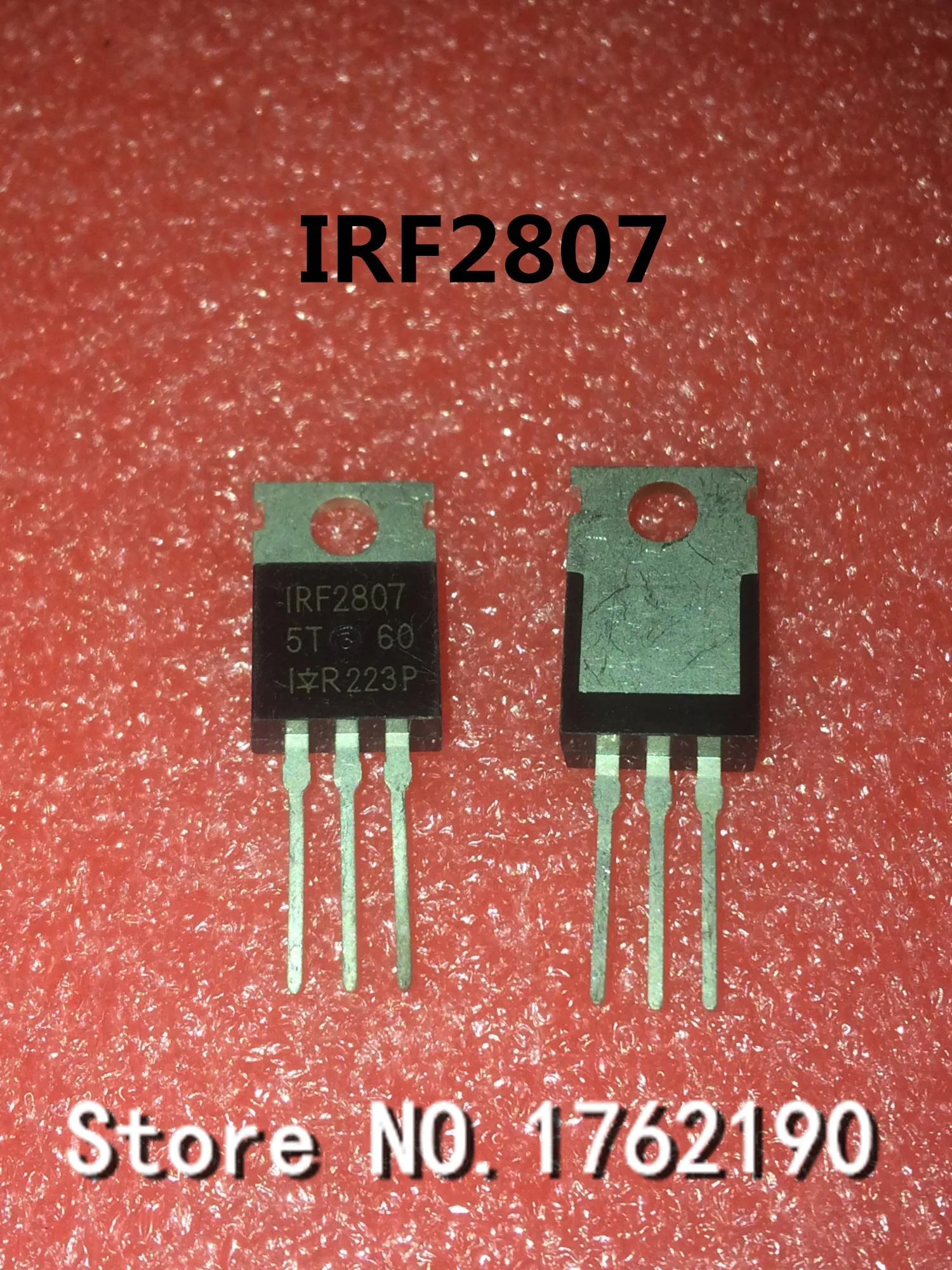 50 개/몫 irf2807pbf irf2807 to 220 n 75 v/82a 전계 효과 트랜지스터|lot lot ...