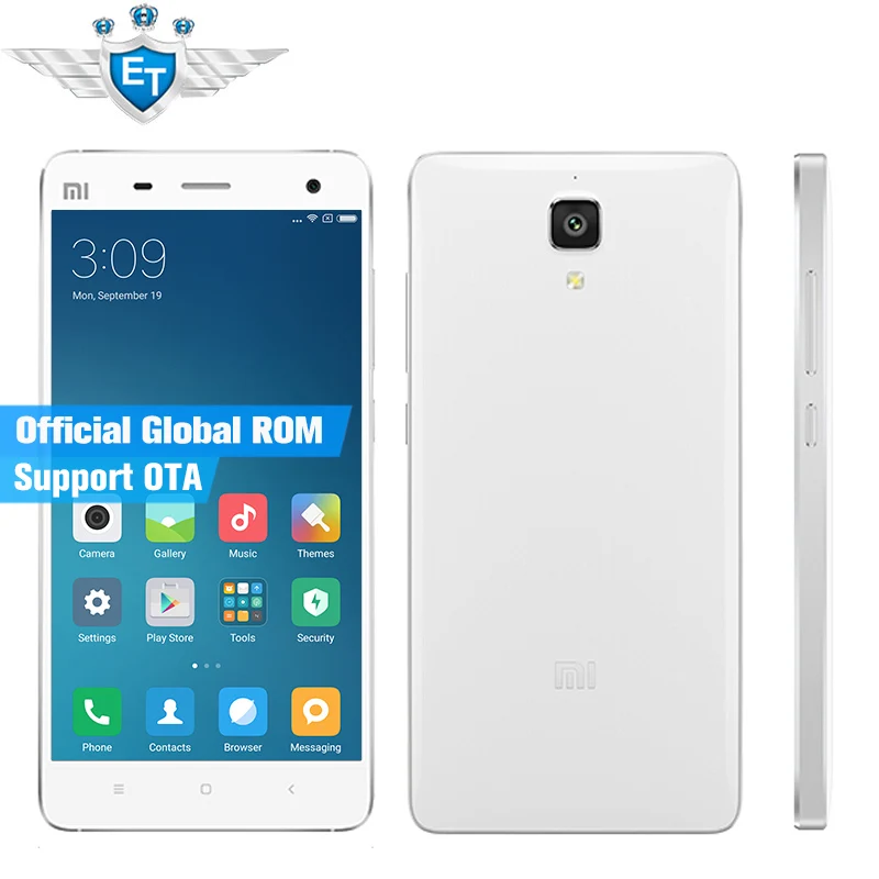  Original 5" Xiaomi Mi4 Mi 4 M4 LTE Cell Phone Snapdragon 801 Quad Core 2GB RAM 16GB ROM 1920x1080 13.0MP Camera GPS 