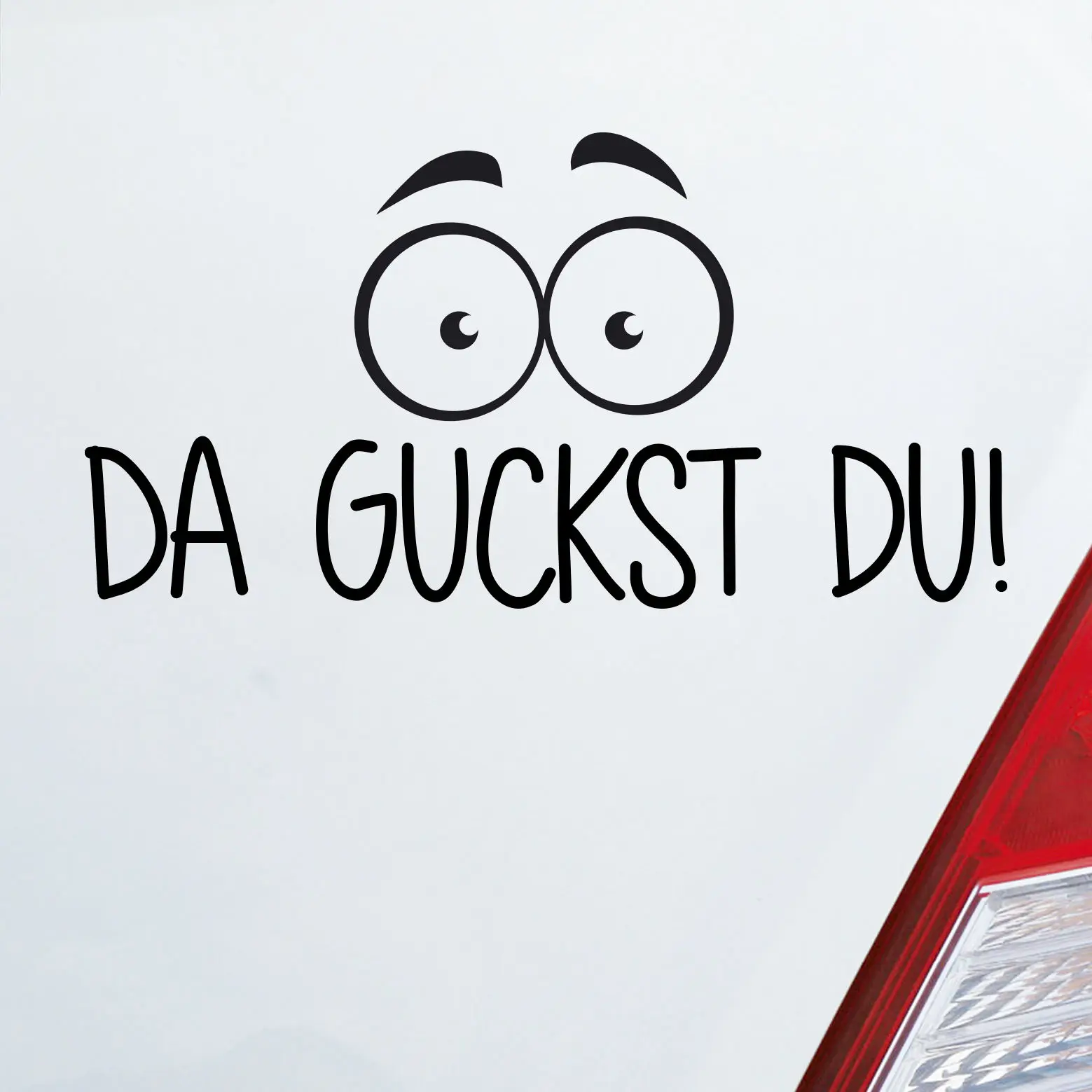 19.4*10cm Da Guckst Du! Augen Wundern Sticker Fun Fashion Personality Creative Classic Car Accessories Vinyl Decor Decals