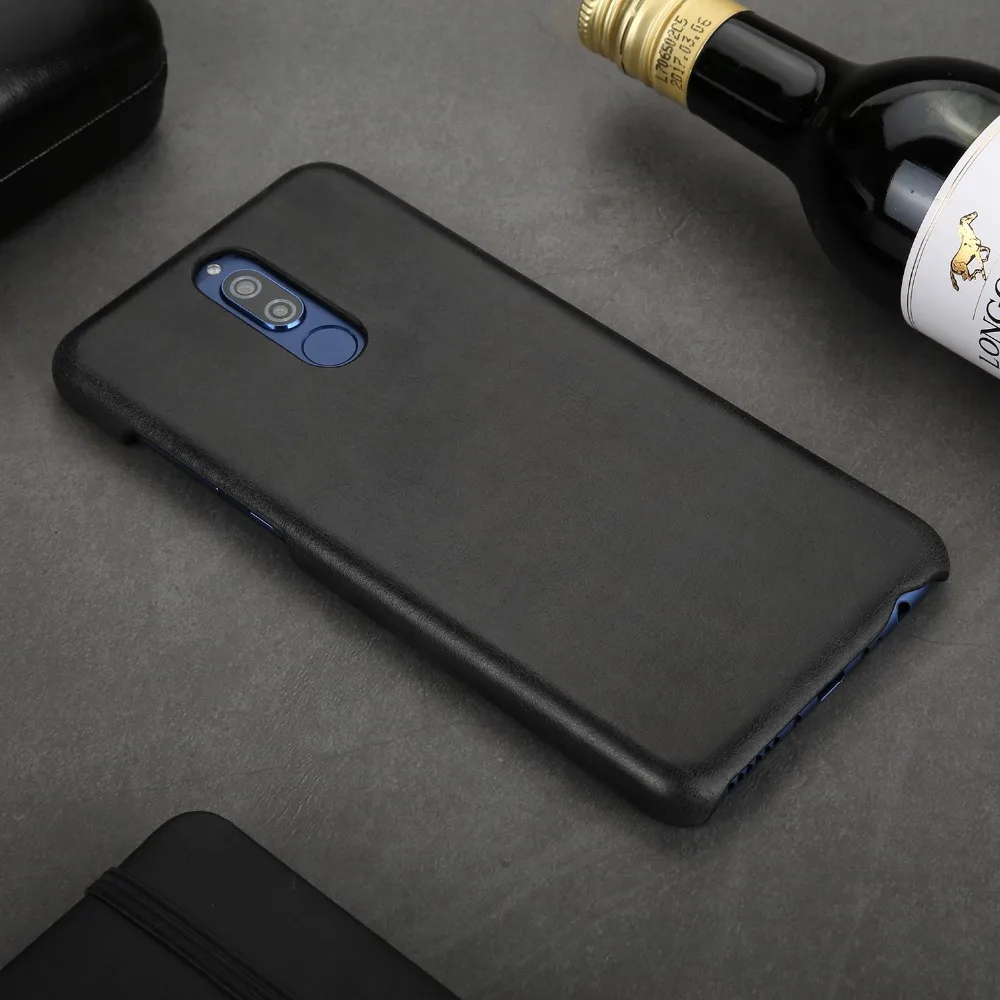 

Luxury brand design genuine leather back cover For huawei mate 10 lite nova 2i honor 9i case phone cases and covers shell