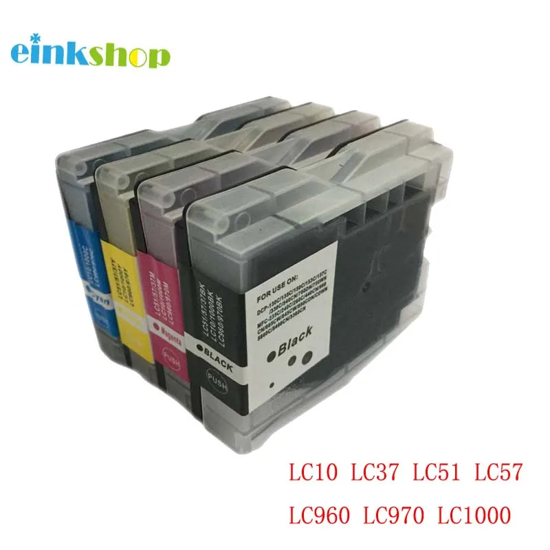 Einkshop LC10 LC37 LC51 LC57 LC960 LC970 LC1000 чернильный картридж для принтера Brother DCP-130C DCP-135C MFC-235C MFC-240C 750CN 750CW 465CN