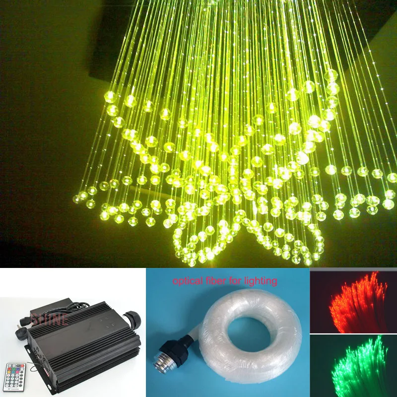 Dmx 90w Rgb Led Fiber Optic Star Ceiling Kit Light 0 75mm 600pcs
