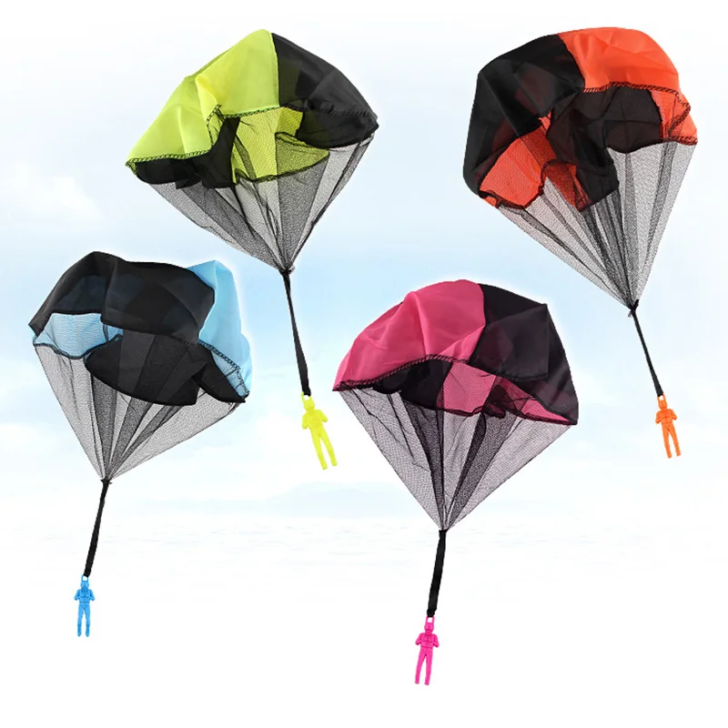 Hand Throwing Parachute Men Toy For Children Kids Throw Flying Parachute With Figure Soldier