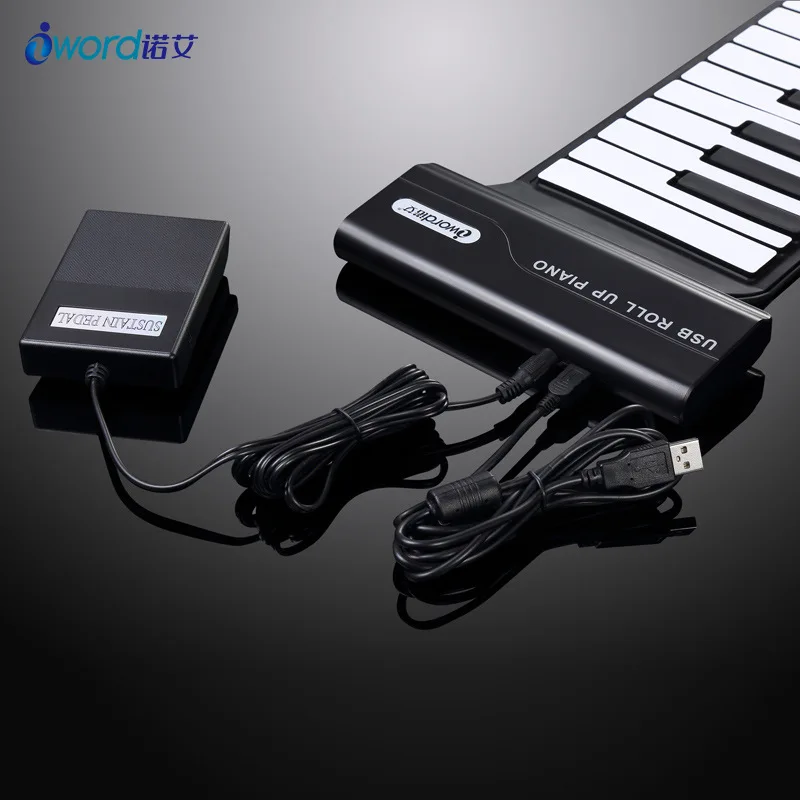 Новинка 2019 умная рулонная эргономичная Usb Midi клавиатура с 88 клавишами рулон