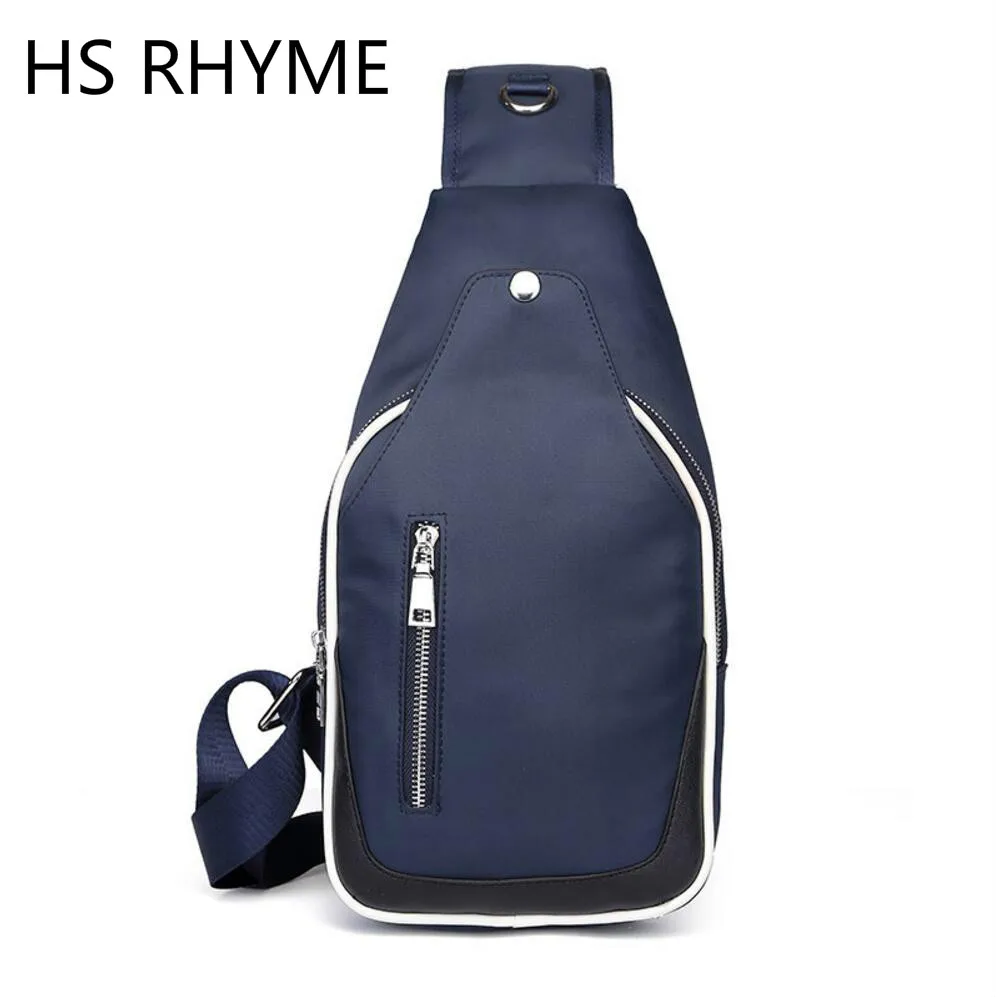 

HS RHYME Nylon Chest Men Bag Fashion Waterproof Waist Bolso New Business and Leisure Travelers Sac