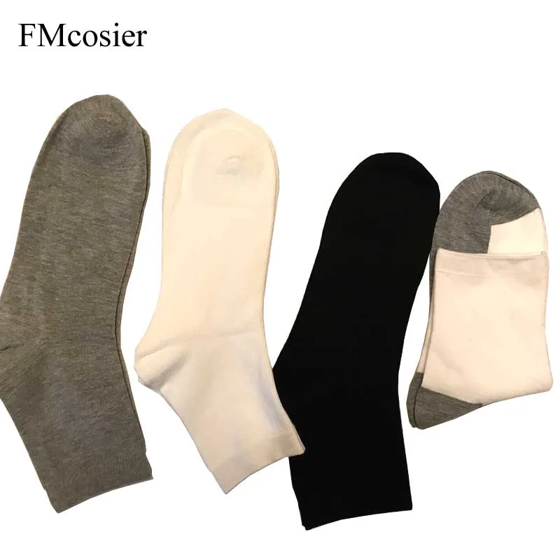Spring Summer Men Socks Mens Sokken Ankle Short Sock Calcetines Hombre Socken Chaussettes Homme Coton White Black Grey | Мужская одежда