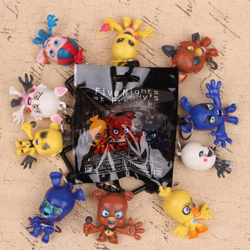10pcs/lot Keychain Juguetes 4 Foxy Chica Bonnie Action Toy Figures Dolls | Игрушки и хобби
