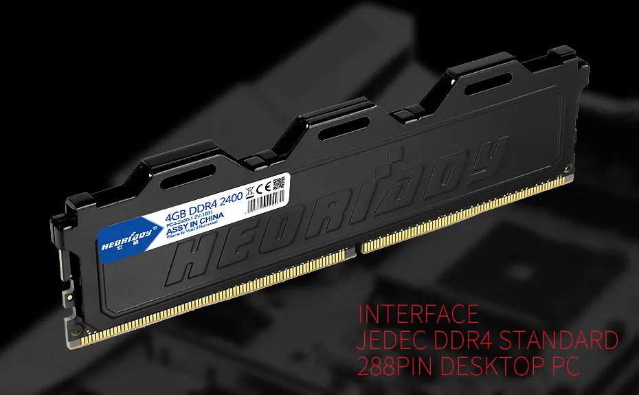 ПК ram DDR4 4 Гб 2400 МГц с охлаждающим ребром настольная память совместима 2133 МГц 2666 МГц 8 Гб