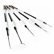 Удочка из углеродного волокна Тайвань, телескопическая ультра-светильник, портативная жесткая Удочка 3,6 м, 4,5 м, 5,4 м, 6,3 м, 7,2 м, м